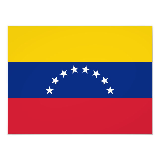 Fahne Venezuela Fotodruck (Vorne)