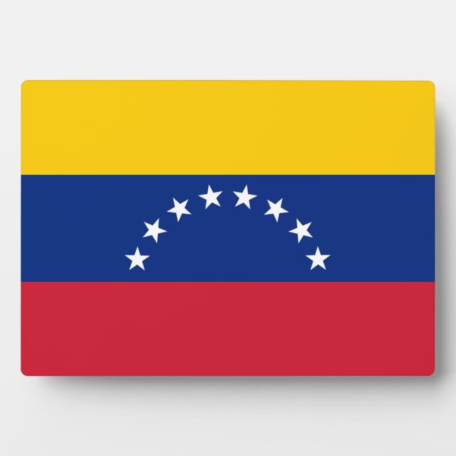 Fahne Venezuela Fotoplatte (Vorderseite)
