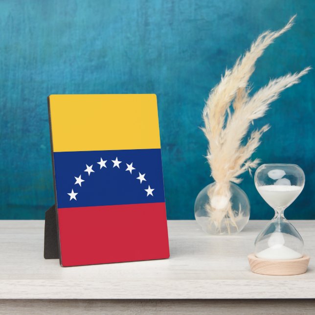 Fahne Venezuela Fotoplatte (Seite)