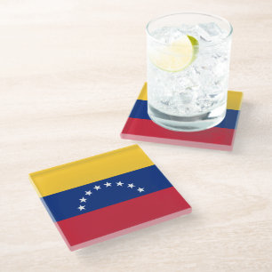 Fahne Venezuela Glasuntersetzer