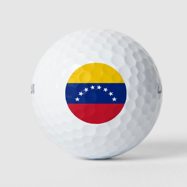 Fahne Venezuela Golfball (Vorderseite)