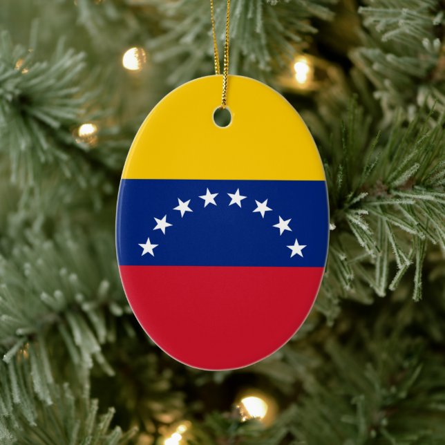 Fahne Venezuela Keramik Ornament (Baum)