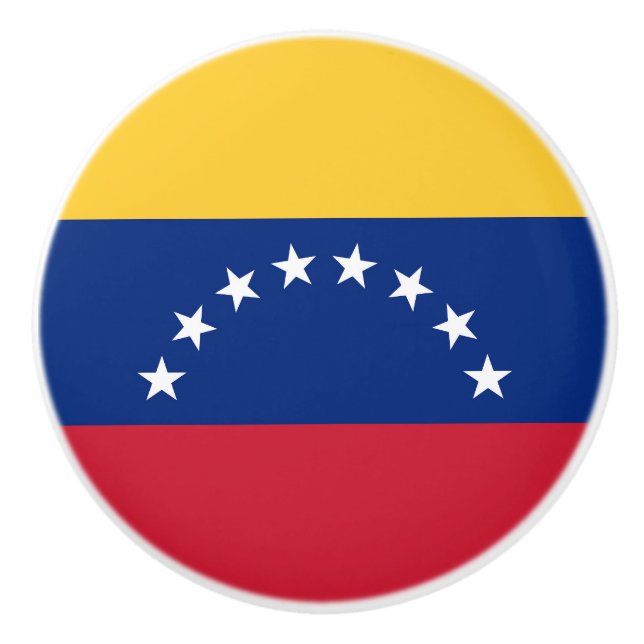 Fahne Venezuela Keramikknauf (Vorderseite)