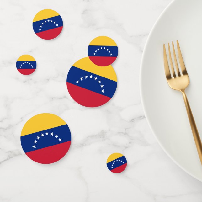 Fahne Venezuela Konfetti (Gruppe)