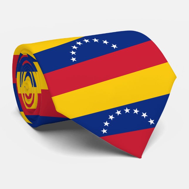 Fahne Venezuela Krawatte (Gerollt)