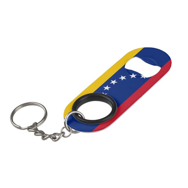 Fahne Venezuela Mini Flaschenöffner (Vorderseite Schrägansicht)
