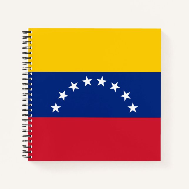 Fahne Venezuela Notizbuch (Vorderseite)