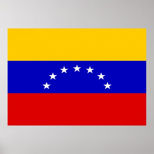 Fahne Venezuela Poster (Vorne)