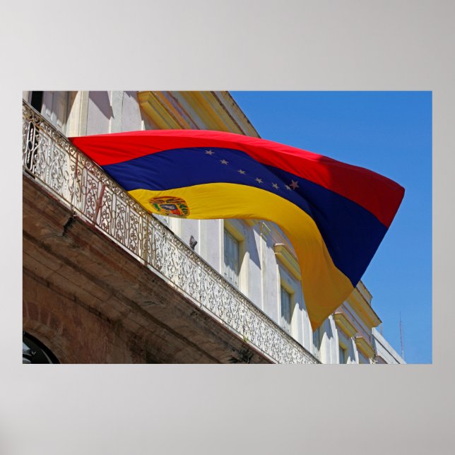 Fahne Venezuela Poster (Vorne)