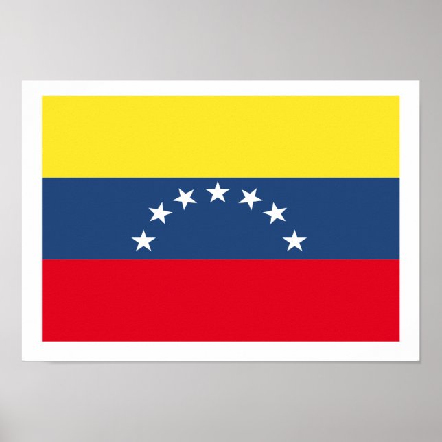 Fahne Venezuela Poster (Vorne)