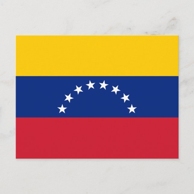 Fahne Venezuela Postkarte (Vorderseite)