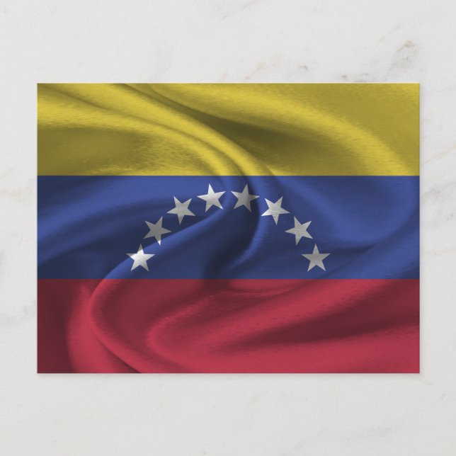 Fahne Venezuela Postkarte (Vorderseite)