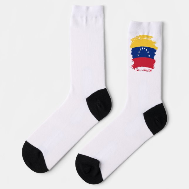 Fahne Venezuela Socken (Linkes Detail)