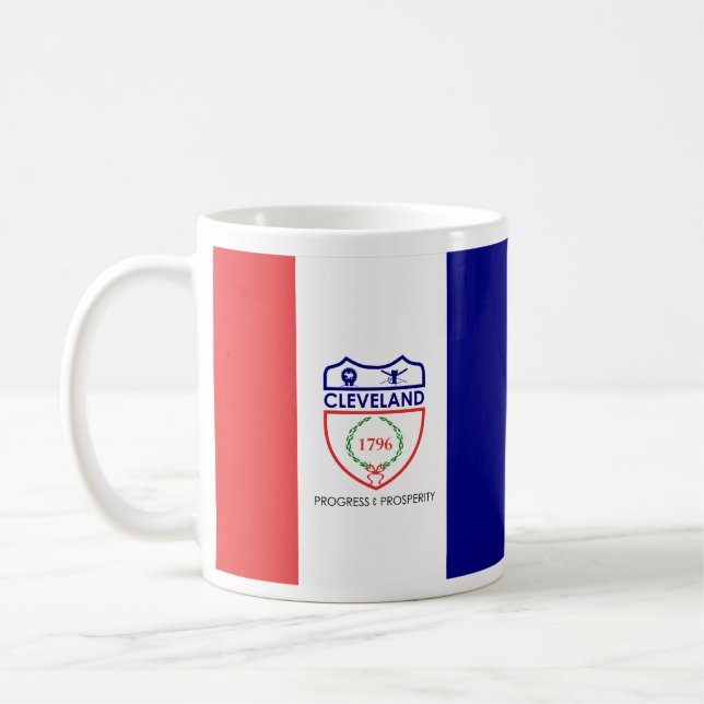Fahne von Cleveland, Ohio Coffee Tasse (Links)