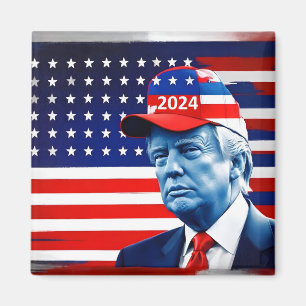 Fahne von Donald Trump 2024 Magnet