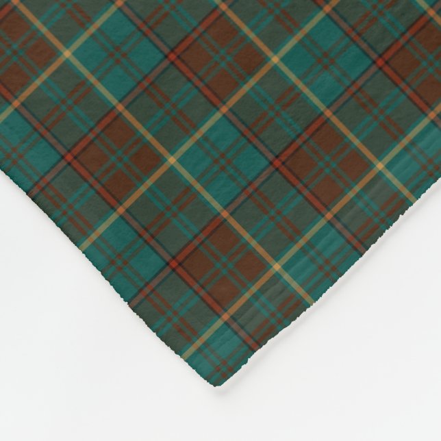 Fahne von Ontario Kanada Tartan Fleecedecke (Ecke)