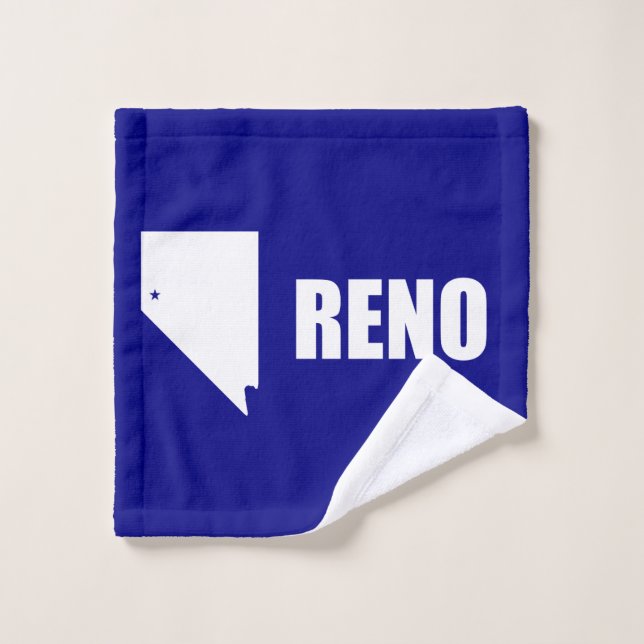 Fahne von Reno, Nevada Wash Tuch (Waschlappen)