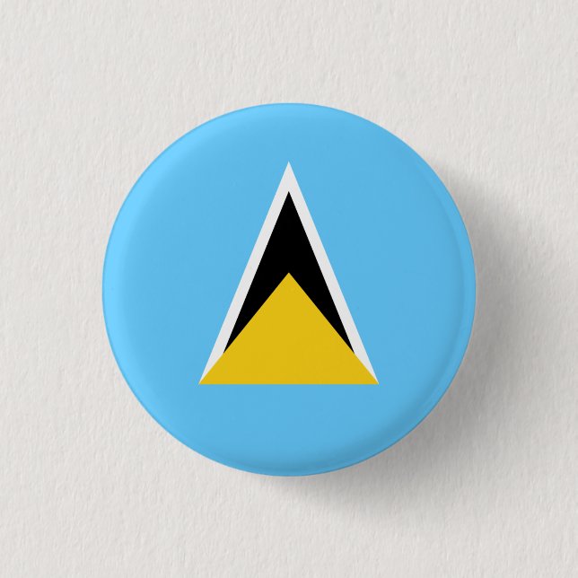 Fahne von Saint Lucia, Fahne von Saint Lucia Button (Vorderseite)