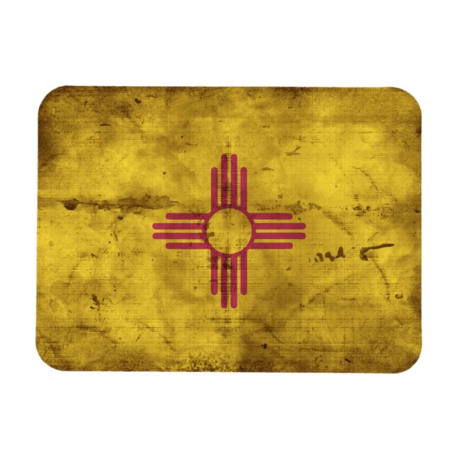 Fahne "Work New Mexico"; Magnet (Horizontal)