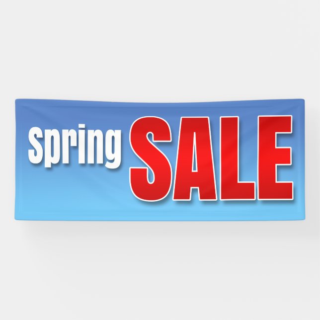 FAHNEN-FRÜHLINGS-VERKAUF - 2,5' x6 Banner (Horizontal)