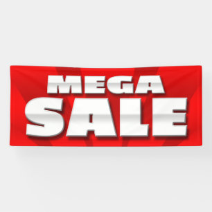 FAHNEN-MEGA- VERKAUF - 2,5' x6 Banner