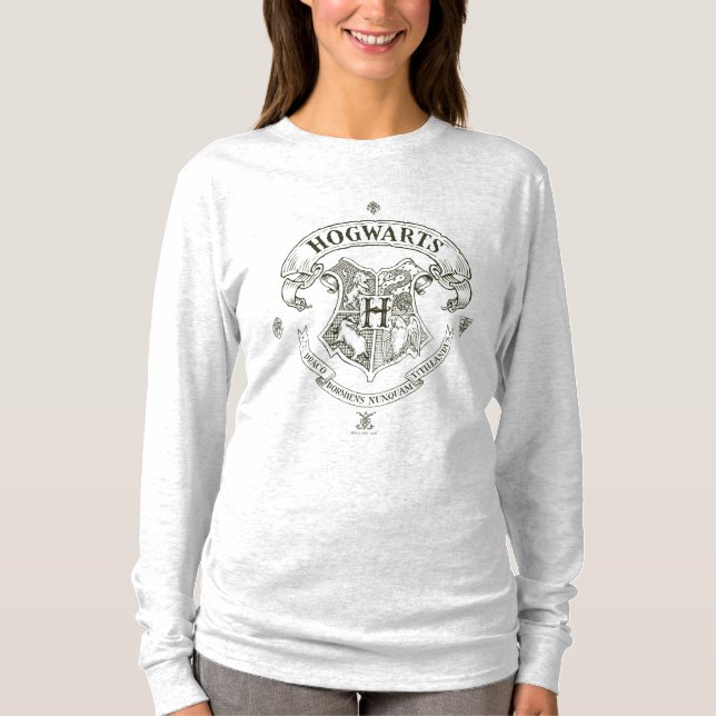 Fahnen-Wappen Harry Potter | Hogwarts T-Shirt (Vorderseite)