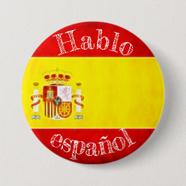 Fahnenbadge Hablo Español Button