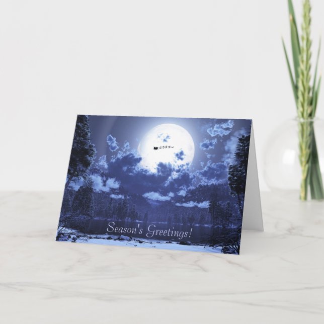 "Fahr" Weihnachtskarte Feiertagskarte (Vorderseite)