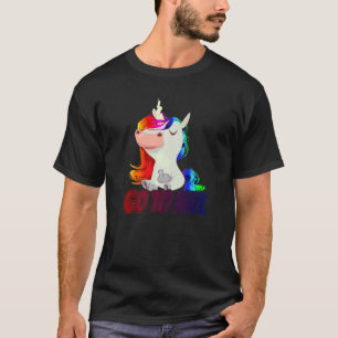 Fahr zur Hölle Mittelfinger Einhorn T-Shirt