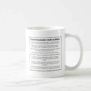 Fahrdienstleiter-"TeleCommunicator Code von Ethik" Kaffeetasse
