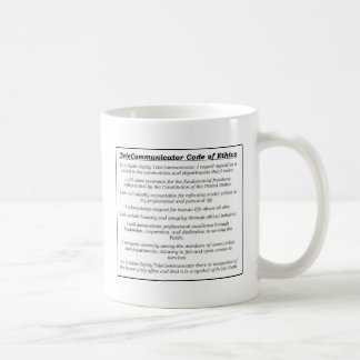 Fahrdienstleiter-"TeleCommunicator Code von Ethik" Kaffeetasse