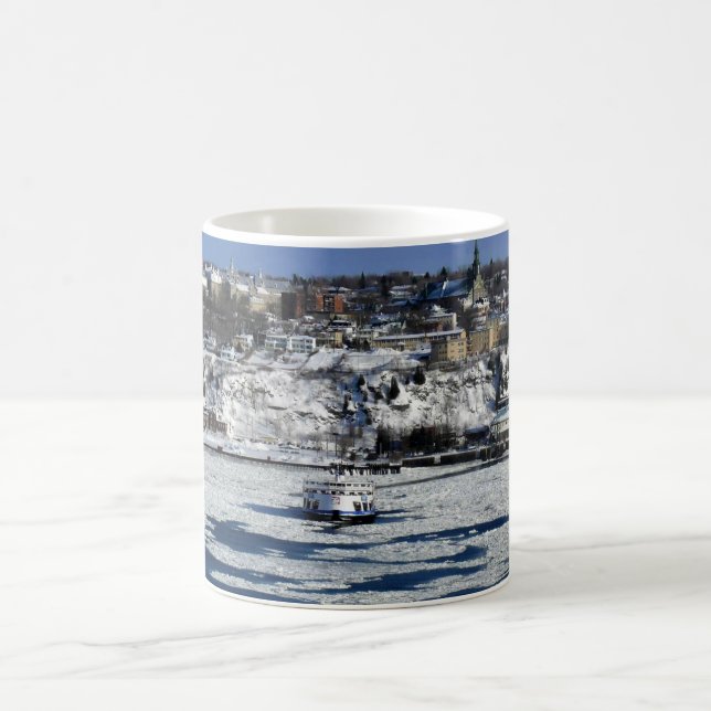 Fähre am Saint Lawrence River, Quebec Kaffeetasse (Mittel)