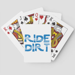 Fahre auf dem Dreck Spielkarten