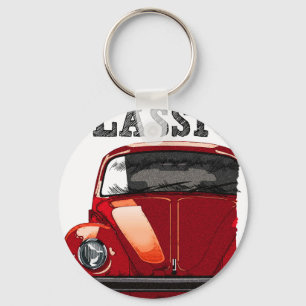 Fahre den klassischen VW Käfer Schlüsselanhänger