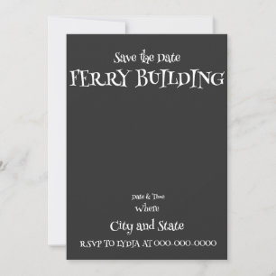 FÄHRE GEBAÜUDE EINLADUNG