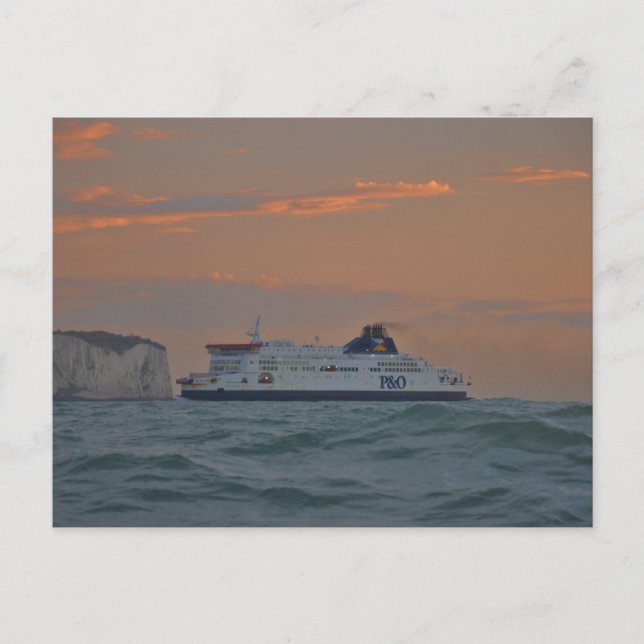 Fähre in Dover Postkarte (Vorderseite)