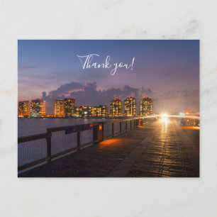 Fahren auf dem Navarre Beach Pier Danke Postkarte