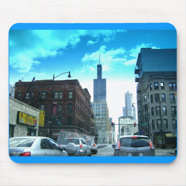 Fahren durch Chicago Mousepad (Vorne)