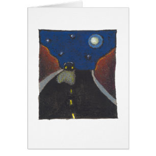 Fahren Kunst-Landschaftszeichnen des Nachtspaßes