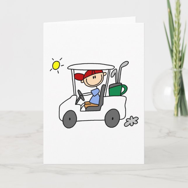 Fahren mit der Golfkarte Karte (Vorderseite)