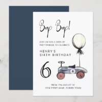 Fahren mit jedem Alter Geburtstagsparade Retro Blu