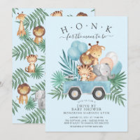 Fahren mit Jungle Animals Boys Baby Dusche