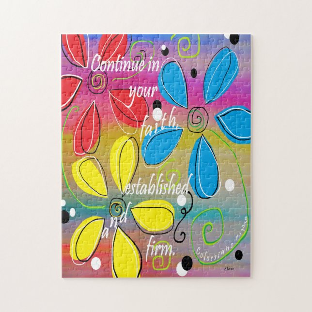 Fahren Sie in Ihrem Glauben fort (Vertikal)