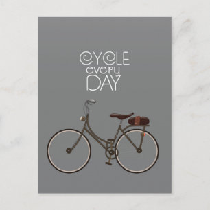 Fahren Sie jeden Tag. Postkarte