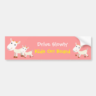 Fahren Sie langsam KinderbordAutoaufkleber Autoaufkleber