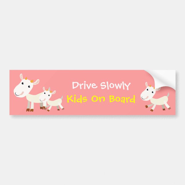 Fahren Sie langsam KinderbordAutoaufkleber Autoaufkleber (Vorne)