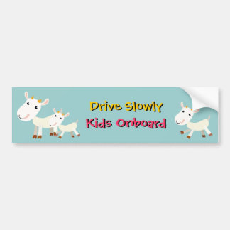 Fahren Sie langsam KinderbordAutoaufkleber Autoaufkleber