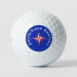 Fahren Sie mit dem benutzerdefinierten Text-Golf-B Golfball