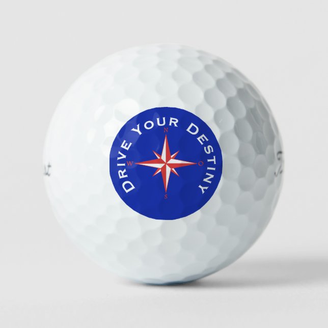 Fahren Sie mit dem benutzerdefinierten Text-Golf-B Golfball (Vorderseite)