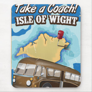 Fahren Sie mit dem Coach zur Isle of Wight Mousepad